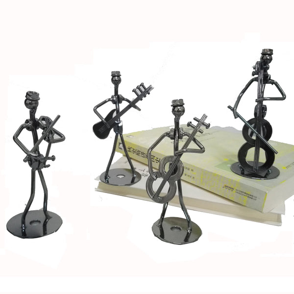 Metal Craft Band of Violin Home Decoration