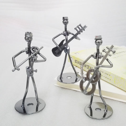 Metal Craft Band of Violin Home Decoration