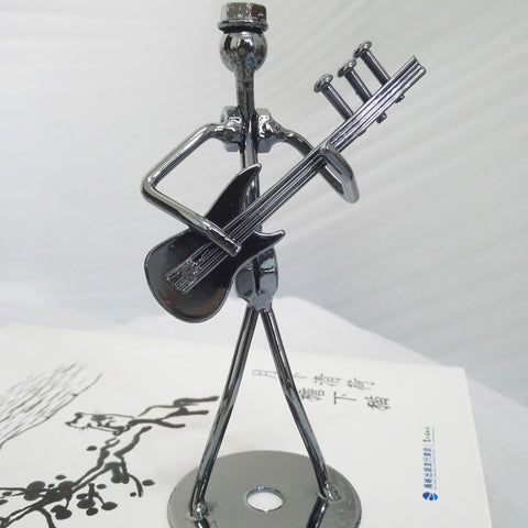 Metal Craft Band of Violin Home Decoration