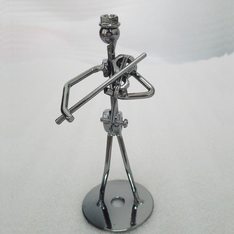 Metal Craft Band of Violin Home Decoration