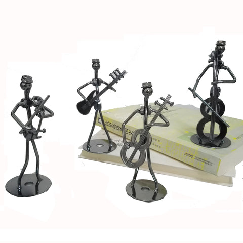 Metal Craft Band of Violin Home Decoration