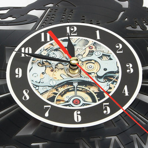 DJ Name Here Mechanical Wall Clock