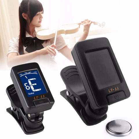 Electronic Clip-on Chromatic Guitar Tuner