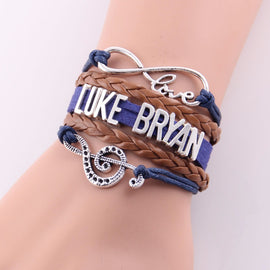 Infinity Love Luke Bryan bracelet Charm Bracelets