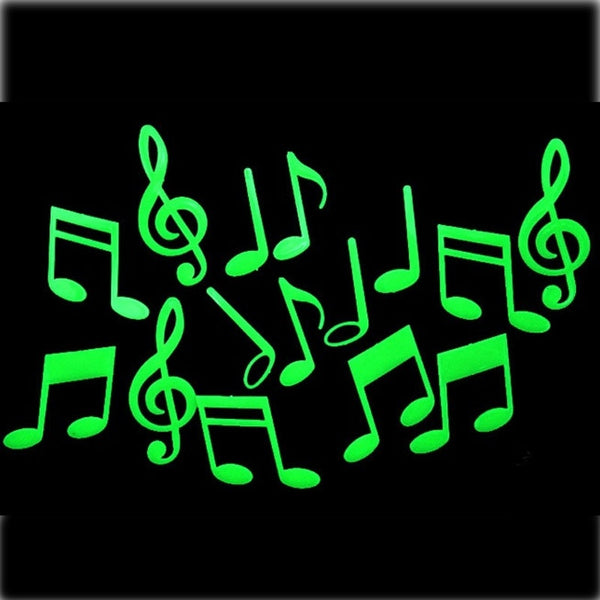 3D Art Fluorescence Music Note Wall Stickers