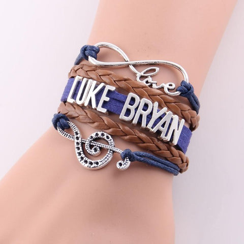 Infinity Love Luke Bryan bracelet Charm Bracelets