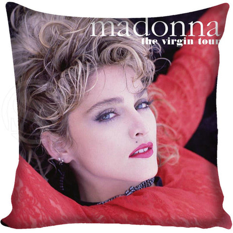 Madonna Style Throw Pillowcase