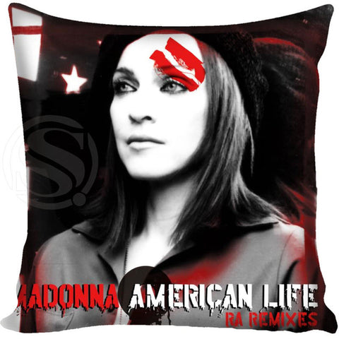 Madonna Style Throw Pillowcase