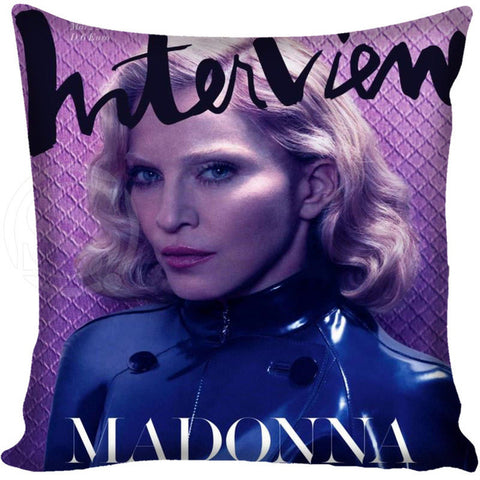 Madonna Style Throw Pillowcase