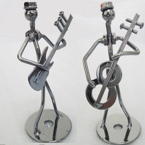 Metal Craft Band of Violin Home Decoration