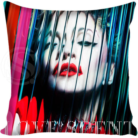 Madonna Style Throw Pillowcase