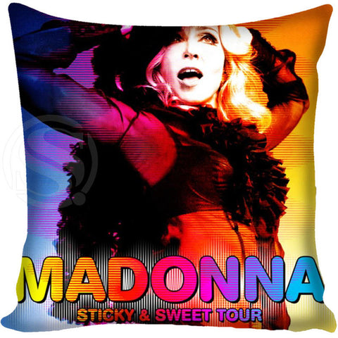 Madonna Style Throw Pillowcase