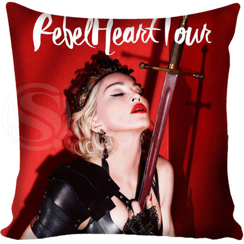 Madonna Style Throw Pillowcase