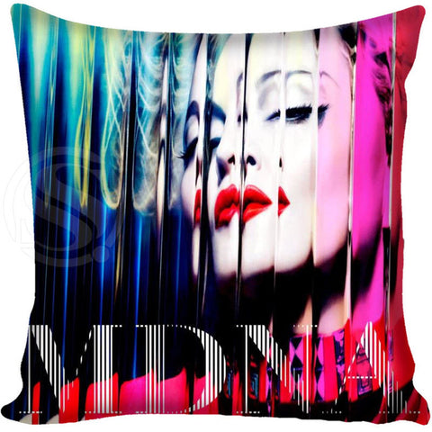 Madonna Style Throw Pillowcase