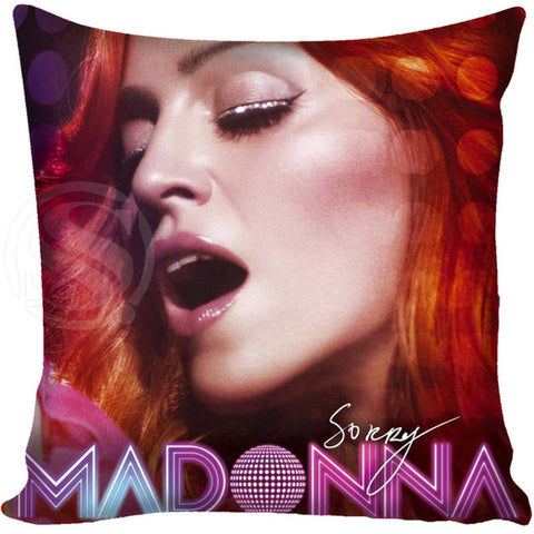 Madonna Style Throw Pillowcase